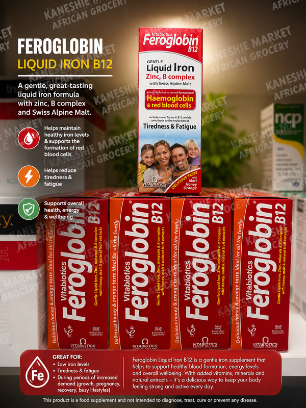 🩸 Feroglobin Liquid Iron Supplement 200ml🌍✨
