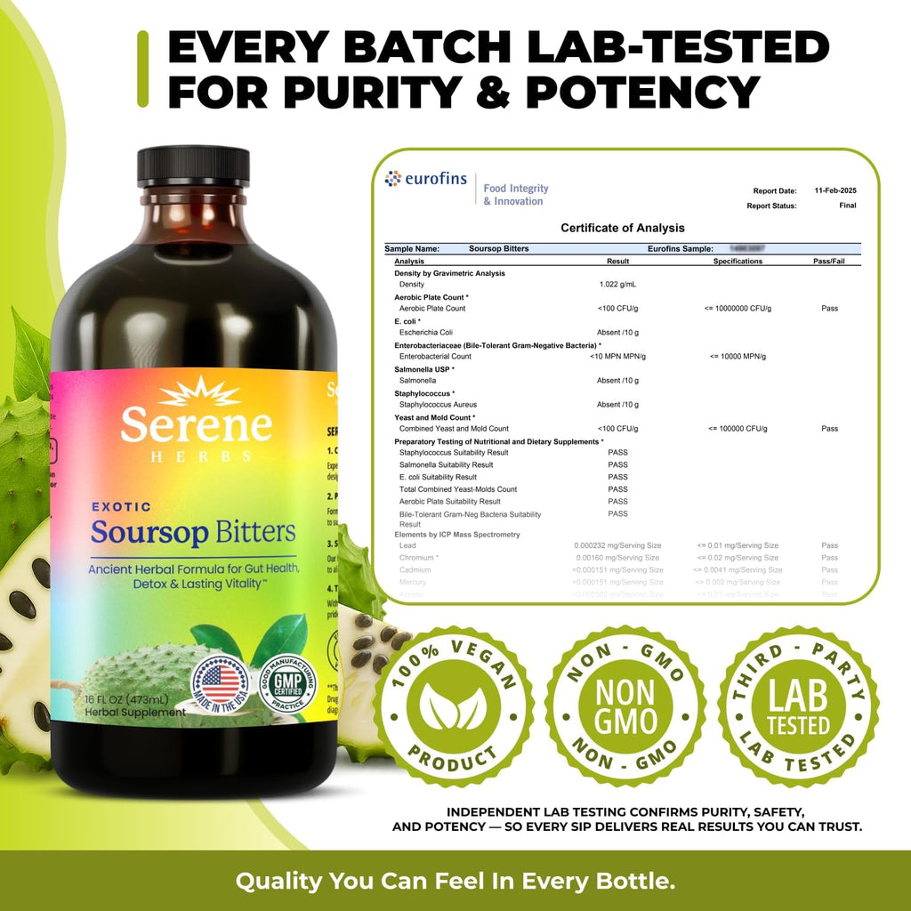 Soursop Bitters | Traditional Herbal Blend | Fast U.S. Shipping
