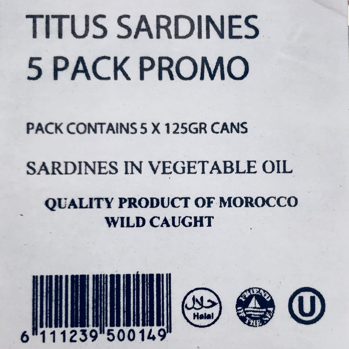 Titus Sardines in Oil - 10 pack