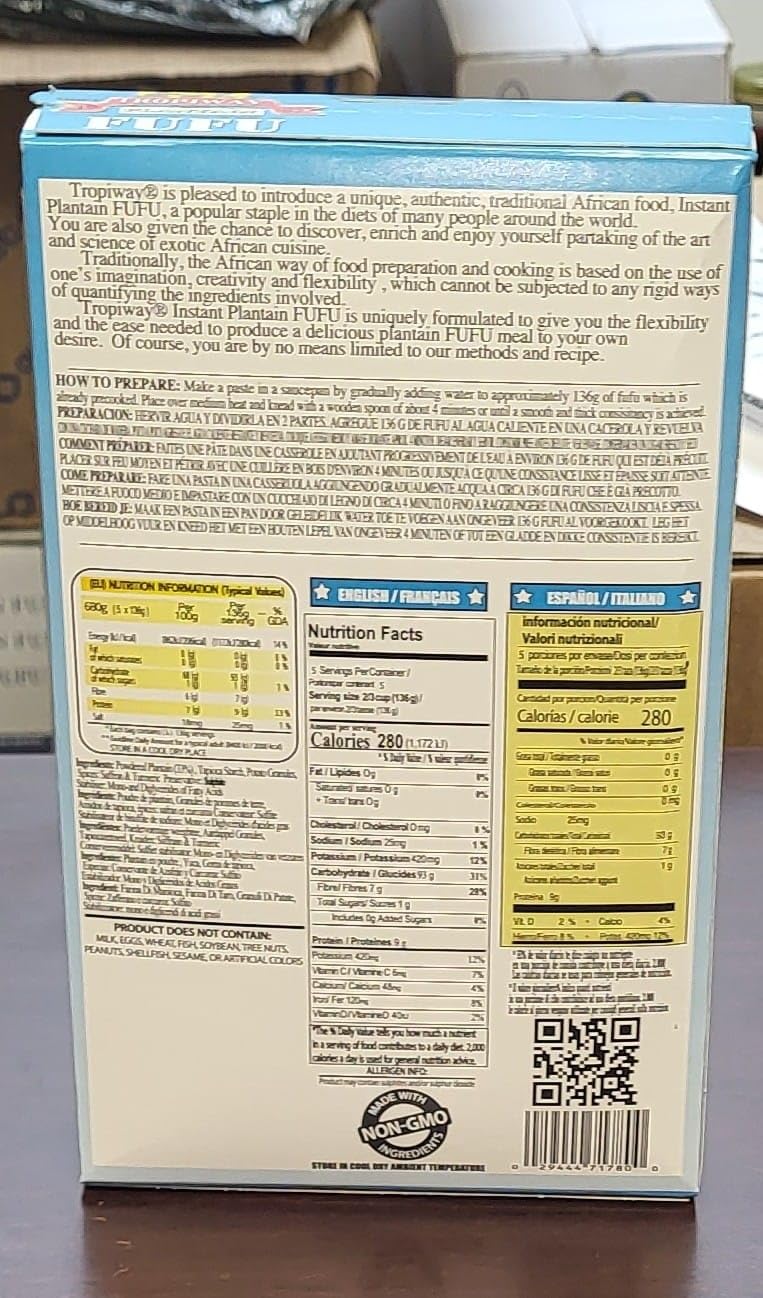 Tropiway Plantain Fufu Flour