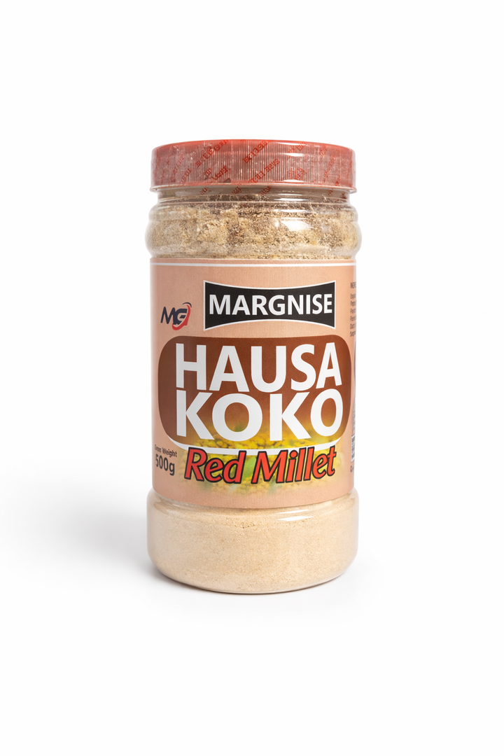 Margnise Hausa Koko Red Millet – 500g | Traditional Ghanaian Millet Porridge Mix