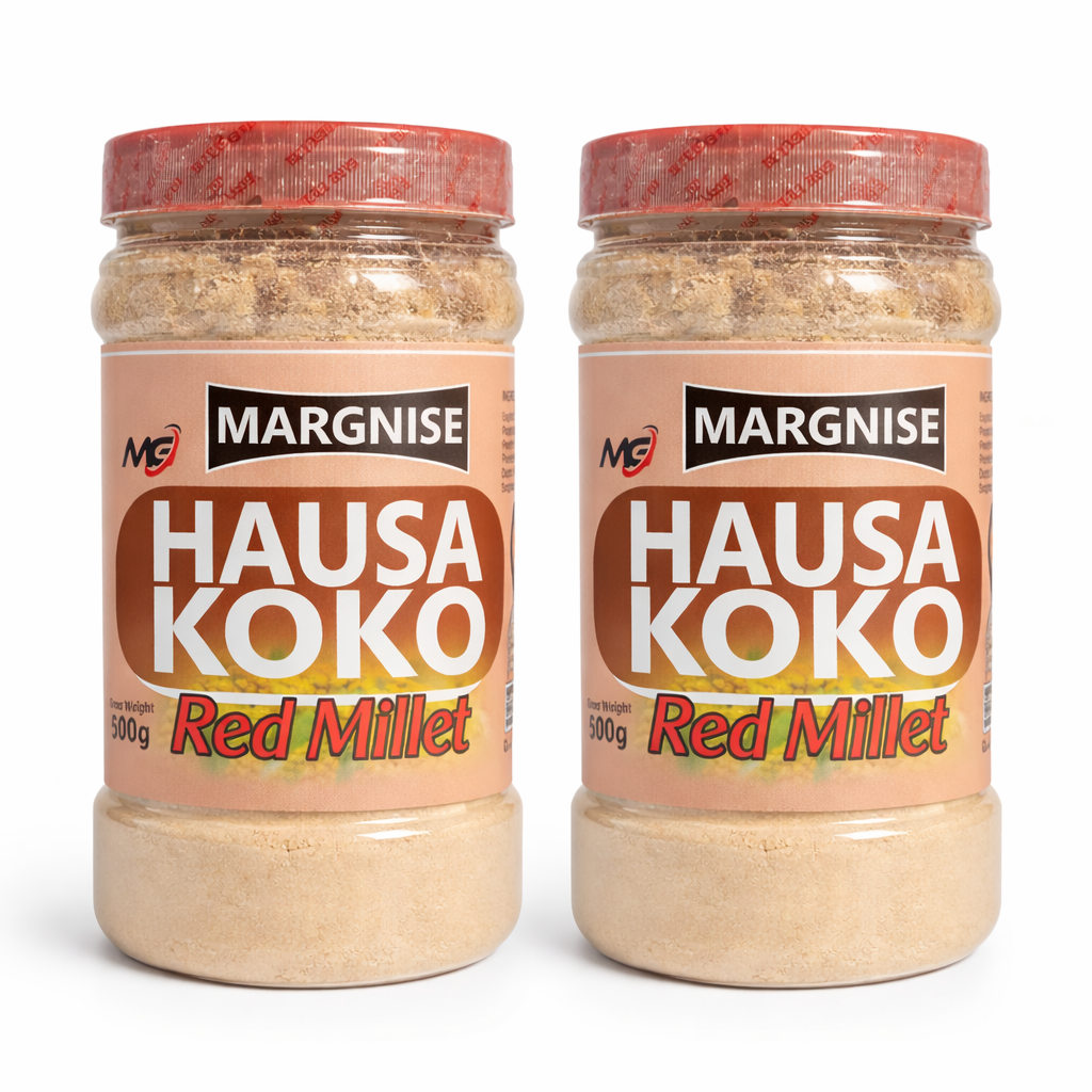 Margnise Hausa Koko Red Millet – 500g | Traditional Ghanaian Millet Porridge Mix