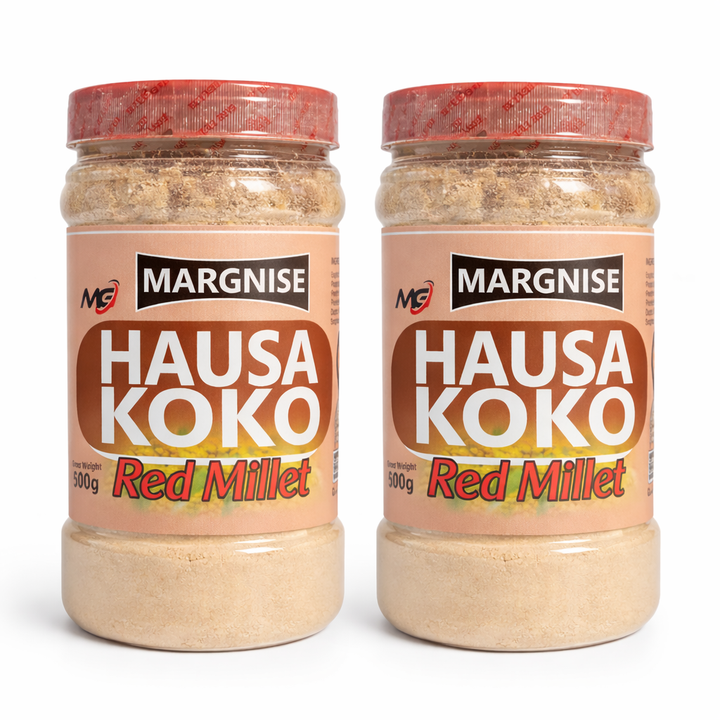 Margnise Hausa Koko Red Millet – 500g | Traditional Ghanaian Millet Porridge Mix