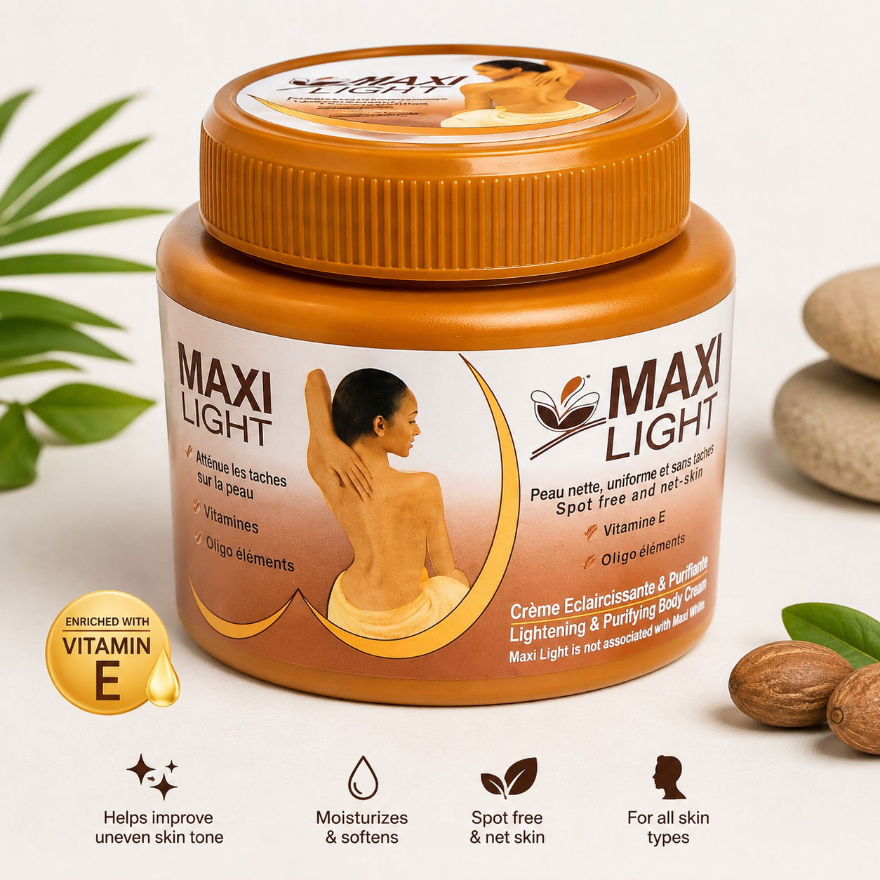 ✨ Maxi Light Lightening & Purifying Body Cream with Vitamin E