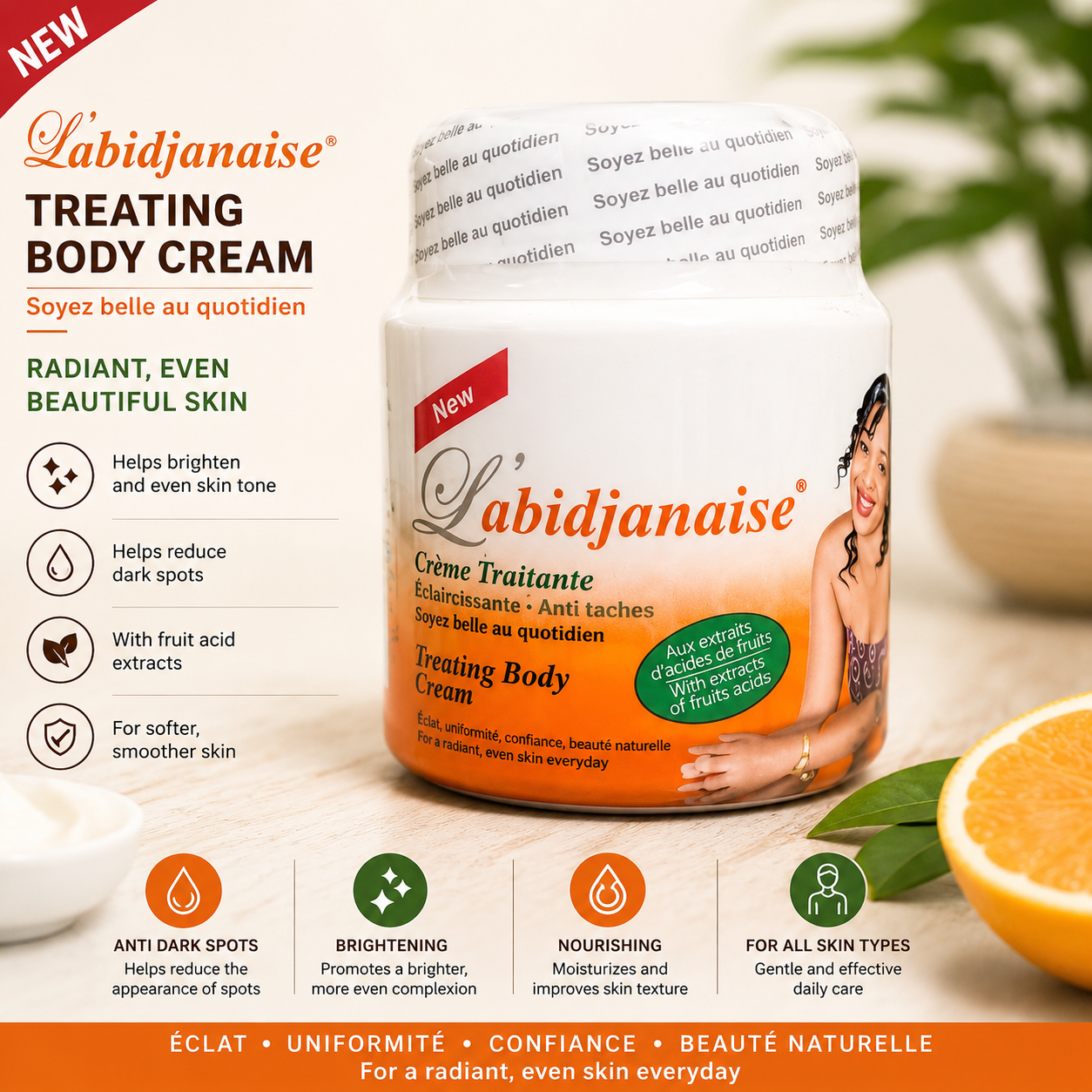 ✨ Labidjanaise Treating Body Cream with Fruit Acid Extracts