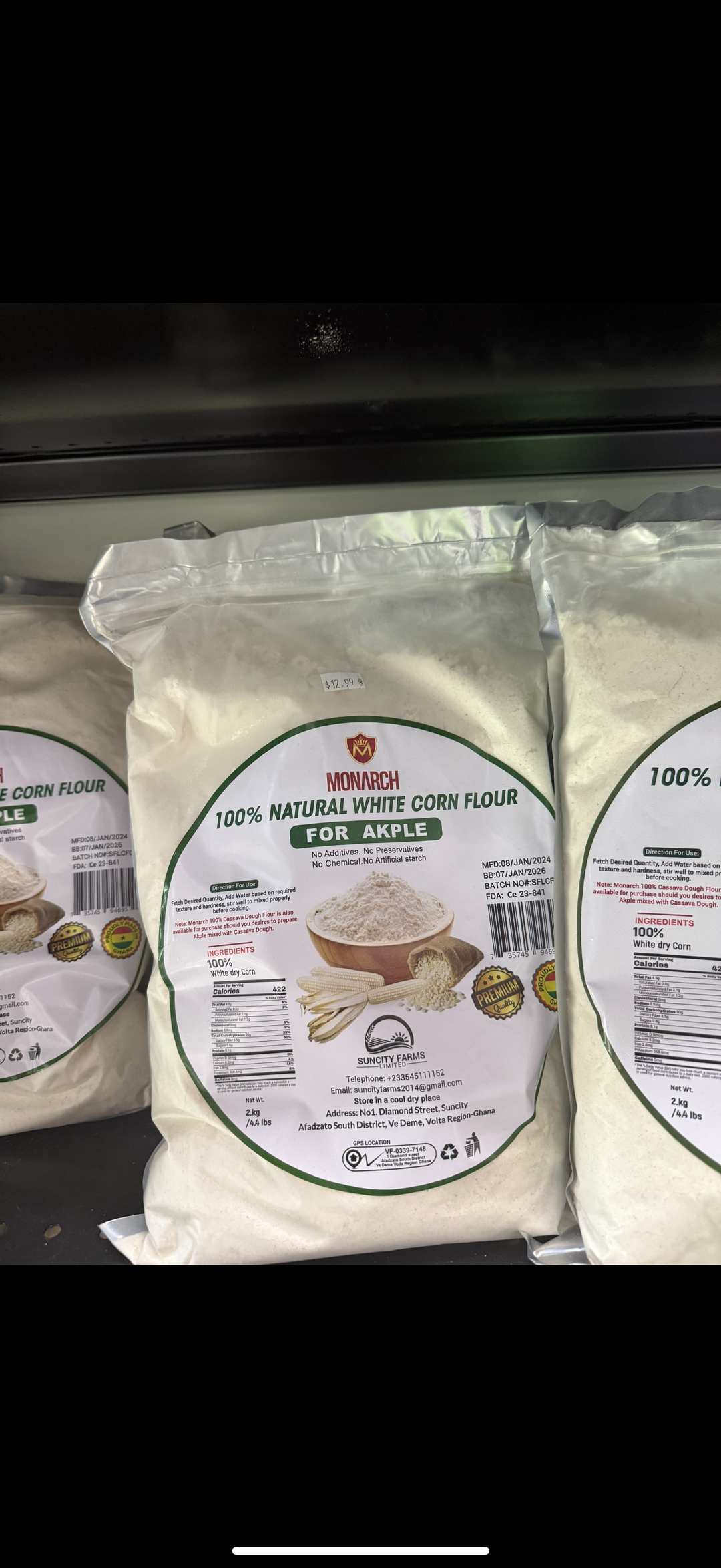 WHITE CORN FLOUR (Akple)