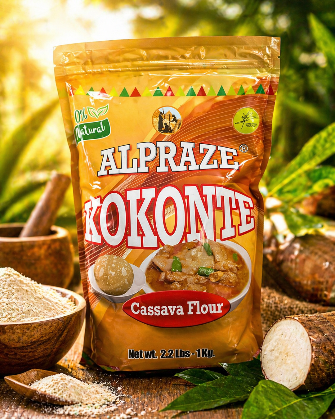 Alpraze Kokonte Flour – Traditional Dried Cassava Flour 🌾🥣