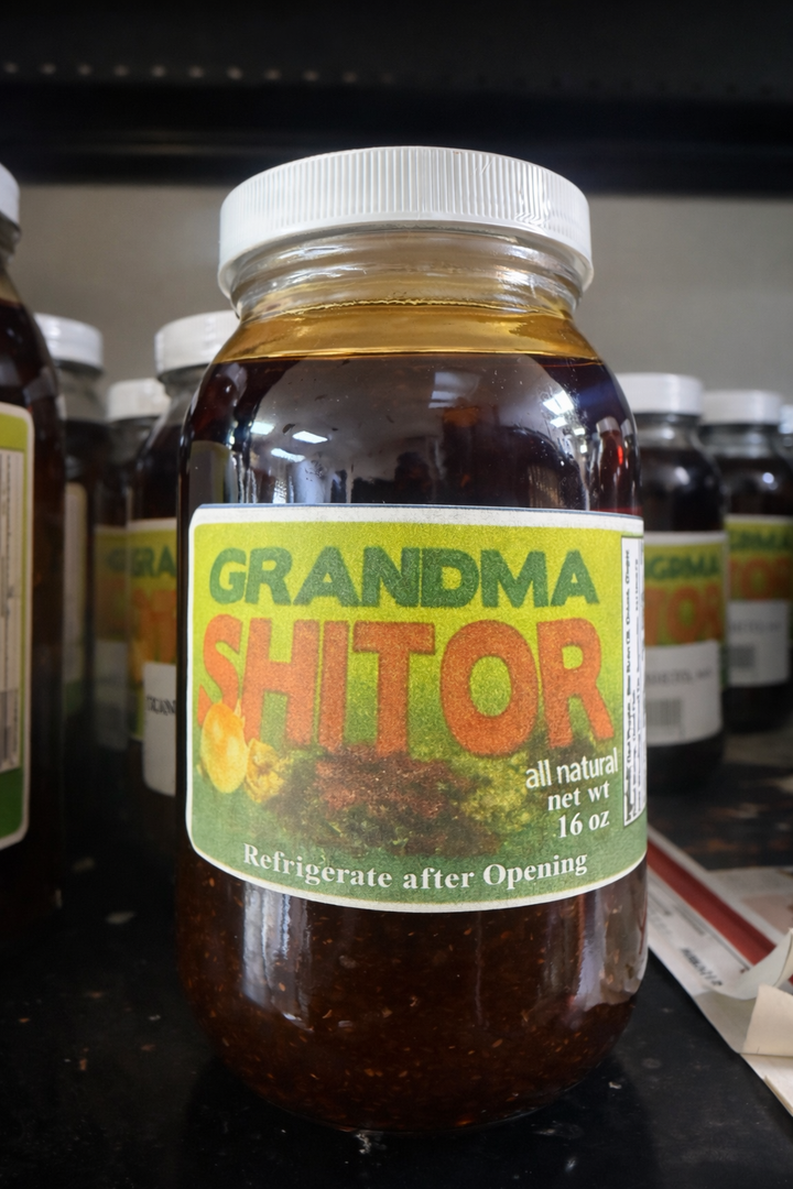 Grandma Shito Pepper Sauce (Medium 16oz) | Authentic Ghanaian Black Pepper Sauce