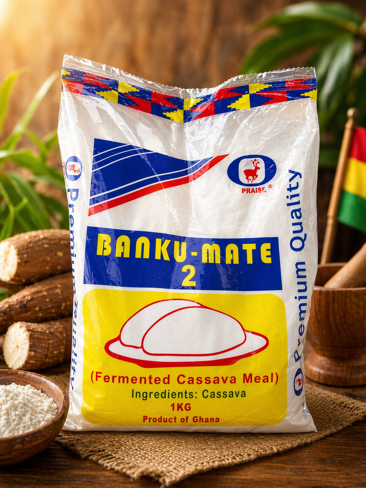 Banku Mate Fermented Cassava 1KG 🌽🥣