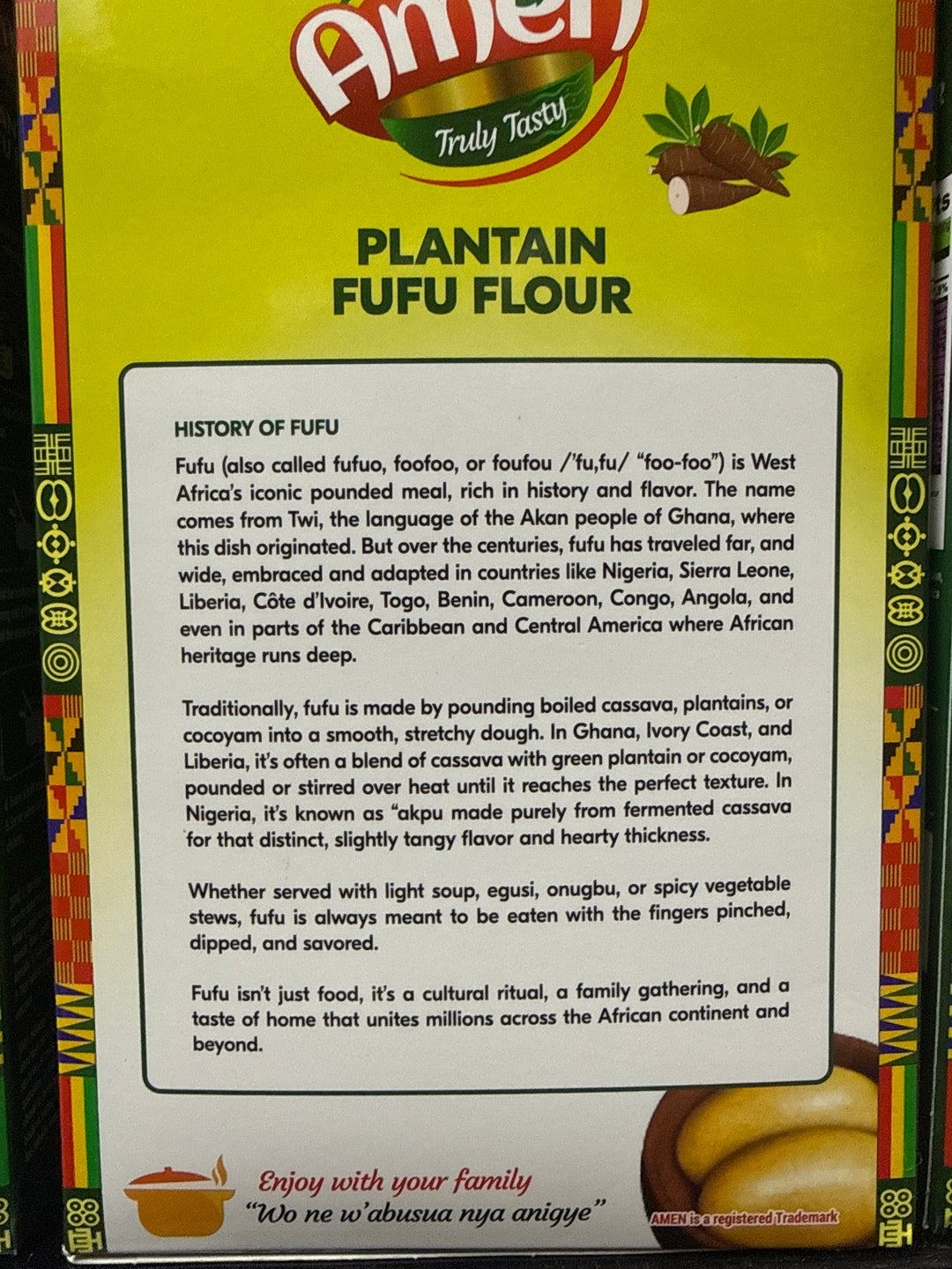 Amen Plantain Fufu – Traditional Plantain Fufu Mix 🍌🥣