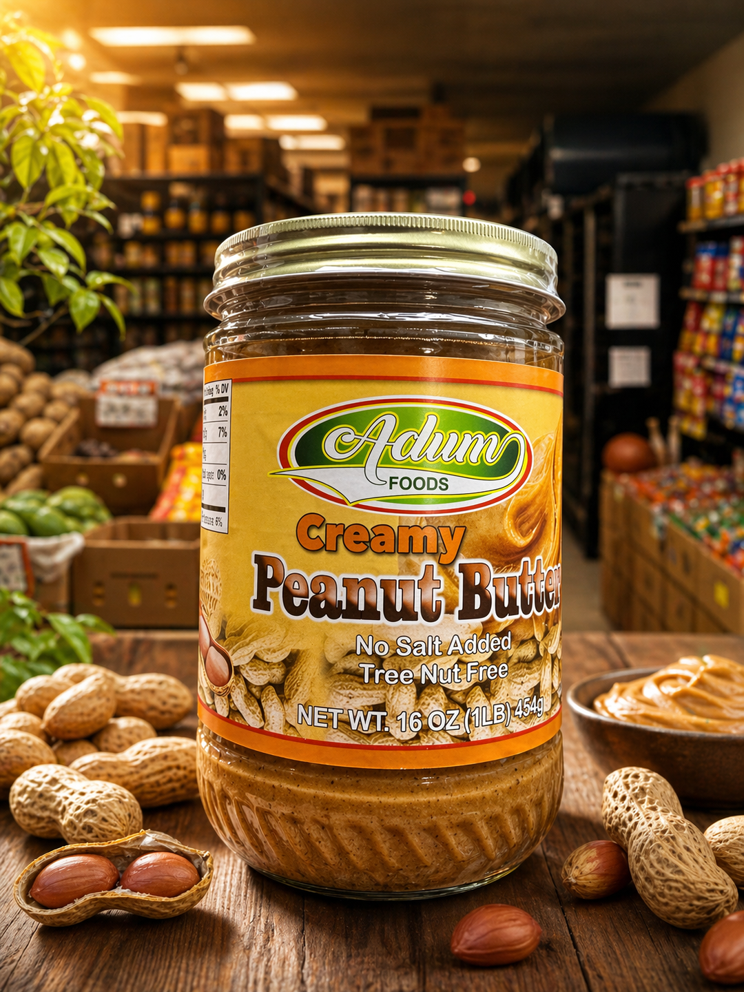 Adom Creamy Peanut Butter – Smooth, Rich & Authentic Flavor
