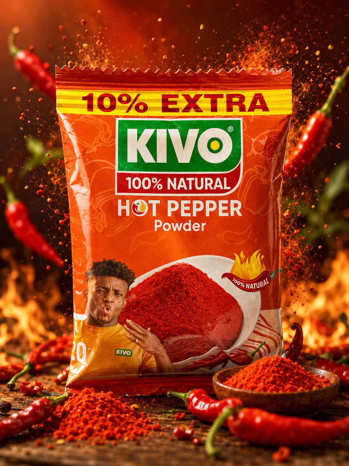 🔥 KIVO Hot Pepper Powder – 100% Natural Spice Kick 🌶️